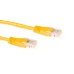 ACT Yellow 0.25 m U/UTP CAT6 RJ45 jungiamasis kabelis