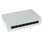 ACT FA5000 dėžutė montavimui ant pavir&scaron;iaus, 8 prievadų, CAT5E, neekranuota
