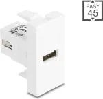 USB 2.0 adapteris, A tipo lizdas &ndash; A tipo lizdas, ekranuotas, DELOCK 90908