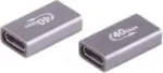 ShiverPeaks BS13-60003 USB 4.0 adapteris, USB-C lizdas&ndash;USB-C lizdas, metalinis
