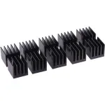 Alphacool GPU RAM aliumininiai au&scaron;inimo radiatorėliai 15x15mm - juodi 10 vnt. (17155)