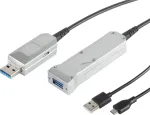 USB 3.0 ilginimo laidas ShiverPeaks S/CONN 50 m, USB A -> USB A + USB Micro B