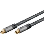 Plus Toslink laidas (juodas/sidabrinis, 5 m)