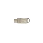 USB atmintukas PATRIOT PS128GT560DS5D 128GB USB 3.2 (USB-A / USB-C) sukamasis cinko lydinys sidabrinis