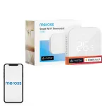 I&scaron;manusis termostatas Meross MTS215MA (Wi‑Fi, Matter, EU) grindiniam &scaron;ildymui