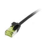 Patch laidas RJ45, CAT6A 500 MHz, 0,5 m, juodas, U/FTP, plonas apvalus d=3,8 mm, TPE/LSZH (Superflex), AWG32, su Cat.7 žaliava, Synergy 21 (S217312V3)