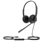 Yealink UH34 Lite Dual UC - Ausinės - Ant ausų - Laidinės - USB - Juodos - skirtos Yealink SIP-T43, T46, T48, T53, T54, T57, VP59, T58, VP59
