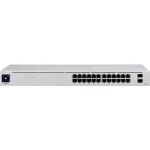 Ubiquiti Networks UniFi USW-24 valdomas L2 Gigabit Ethernet jungiklis (10/100/1000) be PoE, montuojamas į stelažą