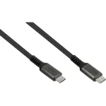 GoodConnections USB-C 2.0 (ST-ST) 0,5m Pintas Laidas 240W Antracitas
