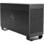 OWC Mercury Elite Pro Dual &ndash; I&scaron;orinis RAID korpusas, 2 lizdai, 2.5/3.5 colio, SATA I/II/III, USB 3.1 Gen 1 ir eSATA, aliuminis, juodas