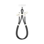 SBOX LANYARD BLACK USB-C į USB-C kabelis 1,5 m, juodas