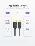 VENTION HACBI DisplayPort laidas 3m juodas