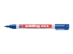 EDDING 404 Permanent Marker for Glass, Metal, Plastic - Black - 1 mm Bullet Tip