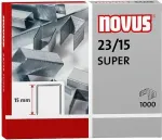 Novus Dahle Novus 23/15 SUPER Staple Pack - 1,5 cm - 1000 Staples - Steel - Stainless Steel
