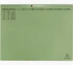 Exacompta 370225B Įprastas bylų aplankas &ndash; kartonas &ndash; žalia &ndash; 320 g/m&sup2; &ndash; 265 x 316 mm &ndash; A4