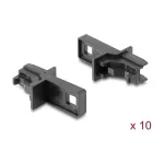 DELOCK Dust Cover for E2000 Simplex Socket 10 Pieces Black