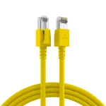 EFB Elektronik DCK1001GE.0,5 LED jungiamasis kabelis RJ45 Cat.6A S/FTP FRNC, geltonas
