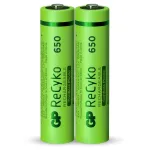 GP ReCyko AAA Micro NiMH įkraunama baterija 650 mAh 1,2 V 2 vnt. lizdinėje pakuotėje