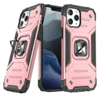 Wozinsky Apple iPhone 13 Rose Ring Armor Case Kickstand Tough Rugged Cover Pink