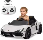 Vaiki&scaron;kas elektromobilis Jamara Ride-on Lamborghini Revuelto White 2,4GHz Li-Power 12