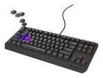 Mechaninė žaidimų klaviatūra Genesis Thor 230 TKL &mdash; Tenkeyless, US QWERTY, Outemu Brown jungikliai, RGB, 1000 Hz, USB