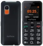 myPhone Halo Easy mobilusis telefonas, 1,77 colio TFT ekranas, viena SIM kortelė, Bluetooth, 1000 mAh, juodas