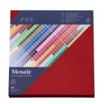 Artoz Mosaic Square Envelopes Fire Red Windowless Gummed 20-Pack (155x155 mm, 100 gsm)
