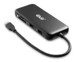 CLUB3D 8-1 ne&scaron;iojamas USB Type-C 10Gbps dokas su HDMI ir DisplayPort 8K30Hz, PD iki 100W