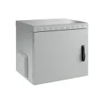EFB-Elektronik 19 inch sieninis korpusas IP55, 12U, plieninės durys, gylis 450 mm, RAL 7035