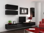Cama TV stovas VIGO 140 30/140/40 juodas/juodas blizgus