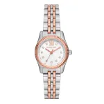 Michael Kors Pyper moteri&scaron;kas kvarcinis laikrodis &ndash; 26 mm nerūdijančio plieno korpusas, sidabrinis ciferblatas, sidabro spalvos apyrankė (MK4817)