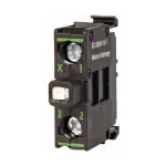 Eaton M22-LEDC230-W LED indikatoriaus lemputė, balta, 230V AC, 22,5 mm, su varžtais, IP66/67/69K, juodas apvadas