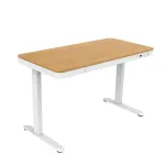 ACJ ACTIVEJET elektrinis auk&scaron;čio reguliavimo stalas 120x60 ET119S Baltas/Ąžuolas