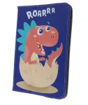 iLike Universal Folio Case Dino Roar, skirtas 9&ndash;10 colių plan&scaron;etėms | įvairiaspalvis dinozaurų ra&scaron;tas