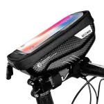 WILDMAN Bike Holder Case S E1 1L juodas &ndash; kompakti&scaron;kas dviračio rėmo krep&scaron;ys su Velcro dirželiais