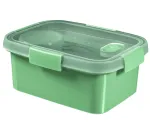 CURVER Food Container Lunch Kit Rectangle 1.2L Smart Eco To Go 20x15x9cm Soft Green