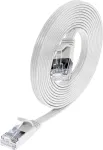 Wirewin Triotronik Cat6 U/FTP plonas Ethernet tinklo kabelis 0,5 m baltas PKW-STP-SLIM-KAT6 0.5 WS