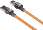 Renkforce CAT 6a S/FTP tinklo kabelis, 10 m, oranžinis, LSZH, su port finder funkcija (RF-6609656)