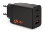 UAG SRGE 65W GaN sieninis įkroviklis - 2x USB-C, 1x USB-A, juodas
