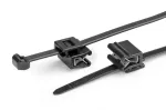 HellermannTyton T50ROSEC5A-PA66W-BK kabelio rai&scaron;tis su fiksavimo spaustuku, 200 mm x 4,6 mm, juodas, 100 vnt. 156-03219