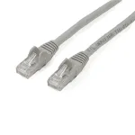 StarTech.com 2m CAT6 Ethernet kabelis pilkas &ndash; CAT6 Gigabit Ethernet laidas 250MHz 100W PoE RJ45 UTP tinklo/jungiamasis kabelis be užkabinimo su įtempimo mažinimu, individualiai i&scaron;bandytas