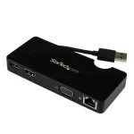 StarTech.com kelioninė dokavimo stotelė ne&scaron;iojamiesiems kompiuteriams - HDMI arba VGA - USB 3.0