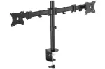 DIGITUS DA-90349 Dvigubas monitorių stovas su spaustuku iki 70 cm (27 col.)