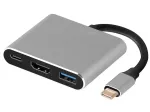 Adapter TRACER A-1, USB-C į HDMI 4K, USB 3.0, PD 100W