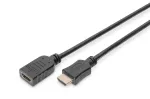 Digitus ASSMANN HDMI High Speed - HDMI mit Ethernet-Verl&auml;ngerungskabel - HDMI (W) bis HDMI (M) - 5 m - Dreifachisolierung - Schwarz (AK-330201-050-S)