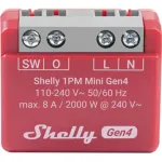 I&scaron;manusis jungiklis Shelly 1PM Mini Gen4, belaidis 110&ndash;240V AC, max 8A / 2000W, plastikinis korpusas 34&times;16&times;29 mm