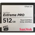 WESTERN DIGITAL SanDisk Extreme Pro CFast 2.0 512GB atminties kortelė &ndash; 525MB/s skaitymo greitis
