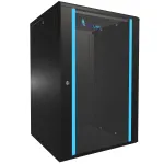 Sieninis stovas Extralink 18U 600x600 juodas su spynos raktu