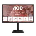AOC E4 Q27E4U monitorius 68.6 cm (27 colių) 2560 x 1440 pikselių Quad HD LED juodas