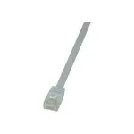 LogiLink CF2071U RJ45 tinklo kabelis, jungiamasis kabelis CAT 6 U/UTP 5,00 m baltas itin lankstus 1 vnt.